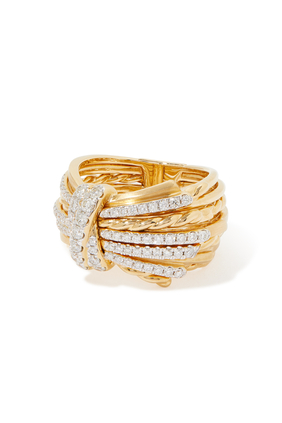 Angelika™ Ring in 18K Yellow Gold with Pavé Diamonds